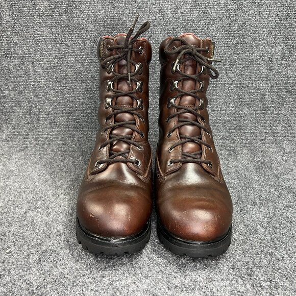 Chippewa Apache Waterproof Insulated Work Boots Men's Size 9W Brown Leather Lace - Picture 2 of 14